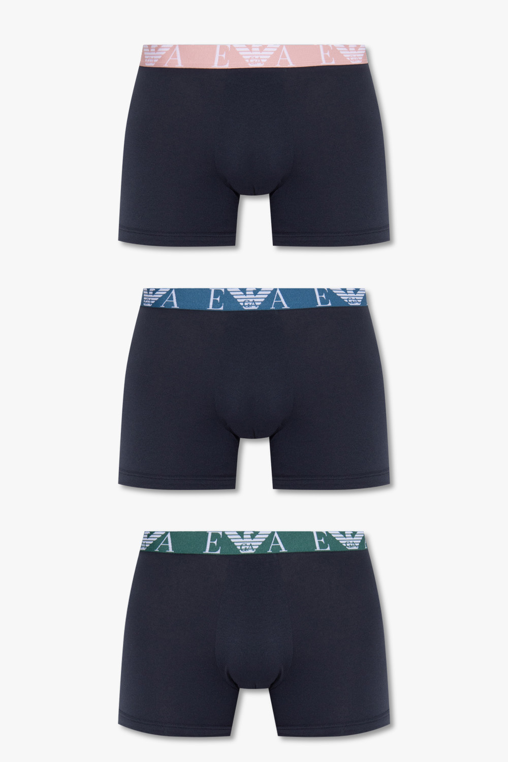 Navy blue Boxers three Emporio Armani patterned crew neck jumper Tgkb5Shops Switzerland pack Emporio Armani